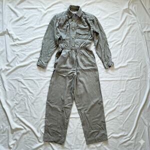 Maggy London Vintage Khaki Minimal Western Jumpsuit Womens 0-2